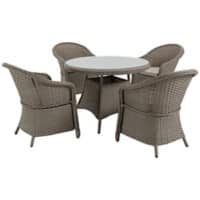 OutSunny Table and Chairs set PE Rattan, Polyester,Steel 861-045