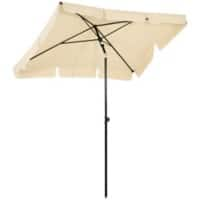 OutSunny Umbrella Aluminium, Metal, PL (Polyester) fabric Beige