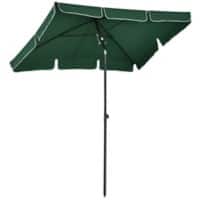 OutSunny Umbrella Aluminium, Metal, PL (Polyester) fabric Green