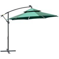 OutSunny Umbrella Aluminium, Metal, PL (Polyester) Green