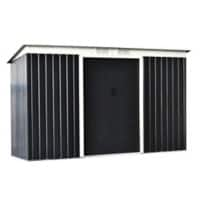 OutSunny Garden Shed 1.3 x 2.8 x 1.72 m Dark Grey