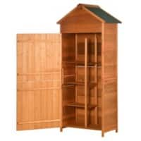 OutSunny Garden Shed 0.52 x 0.84 x 1.88 m Teak