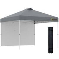 OutSunny Gazebo 3 x 3 x 2.84 m Grey