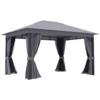 OutSunny Gazebo 3 x 4 x 2.7 m Grey