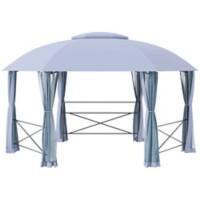 OutSunny Gazebo 4.7 x 4 x 2.8 m Grey