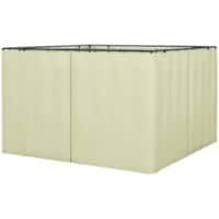 OutSunny gazebo panels 1.85 x 2.7 x 1 m Beige