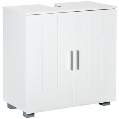 kleankin Bathroom Cabinet MDF (Medium-Density Fibreboard) White 60 x 30 x 60 cm