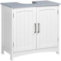 kleankin Bathroom Cabinet MDF (Medium-Density Fibreboard) White 60 x 33 x 60 cm