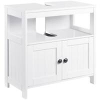 kleankin Bathroom Cabinet Engineered Wood White 60 x 30 x 60 cm