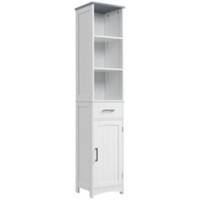 kleankin Cabinet MDF (Medium-Density Fibreboard) White 34 x 30 x 163 cm