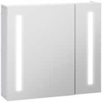 kleankin Mirror Cabinet MDF (Medium-Density Fibreboard) White 70 x 15 x 65 cm