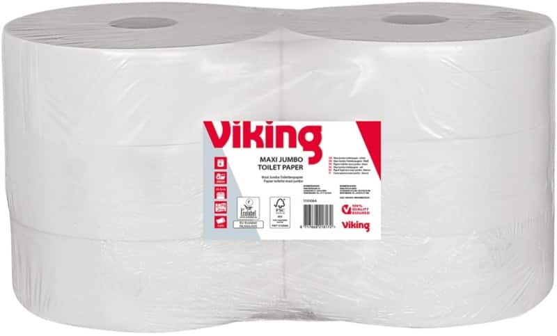 Viking Maxi Jumbo  Toilet Paper 2 Ply 1193064 6 Rolls of 1117 Sheets 