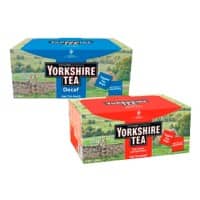 Yorkshire Black Tea Decaffeinated Pack of 200 and Black Tea Caffeinated Pack of 200