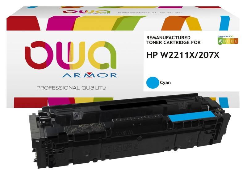 OWA 207X Compatible HP Toner Cartridge W2211X Cyan
