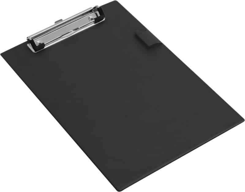 Rapesco Standard Clipboard A5 Cardboard, Metal, PVC (Polyvinyl Chloride) Black Portrait and Landscape 1072
