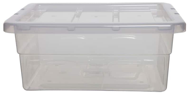 Whitefurze Spacemaster PP (Polypropylene) Storage Box 15 L Transparent 40 x 32 x 17 cm