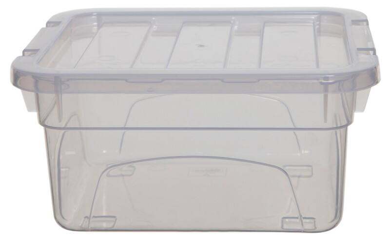Whitefurze Spacemaster PP (Polypropylene) Storage Box 2 L Transparent 18 x 16 x 9 cm