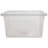 Whitefurze Spacemaster Storage Box + Lid 32 L Transparent 45 x 37 x 26 cm