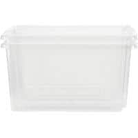 Whitefurze Stack&Store Storage Box 32 L Medium Without Lid Transparent 50 x 35 x 25 cm