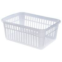 Whitefurze Basket Transparent 48 x 31 x 18 cm