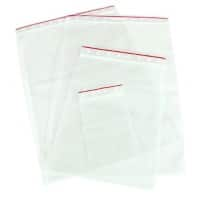 PP (Polypropylene) Grip Seal Bags Transparent 10 x 15 cm Pack of 100