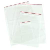 Zip PP (Polypropylene) Grip Seal Bags Transparent 12 x 18 cm Pack of 100