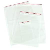 Grip Seal Bags Transparent 17.5 x 25 cm Pack of 100