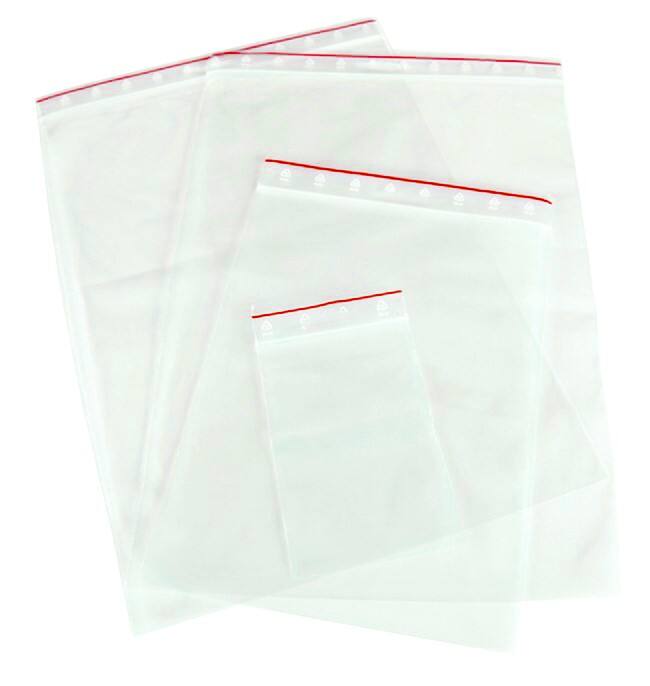 Grip Seal Bags Transparent 8 x 12 cm Pack of 100