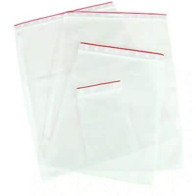 Grip Seal Bags Zip Polypropylene Transparent 4 x 6 cm Pack of 100