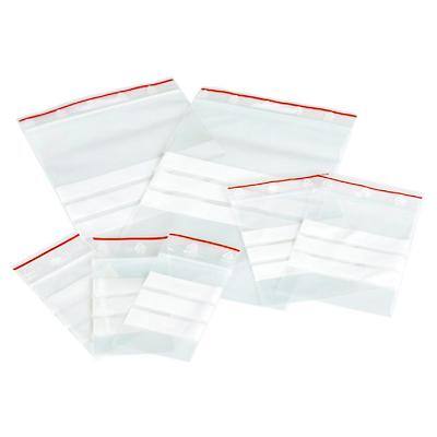 Grip Seal Bags Writeable Stripes Transparent 15 x 25 cm Pack of 100 ...