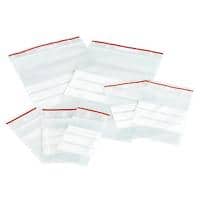 Grip Seal Bags Writeable Stripes Transparent 20 x 30 cm Pack of 100
