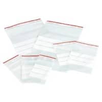 Grip Seal Bags Writeable Stripes Transparent 6 x 8 cm Pack of 100