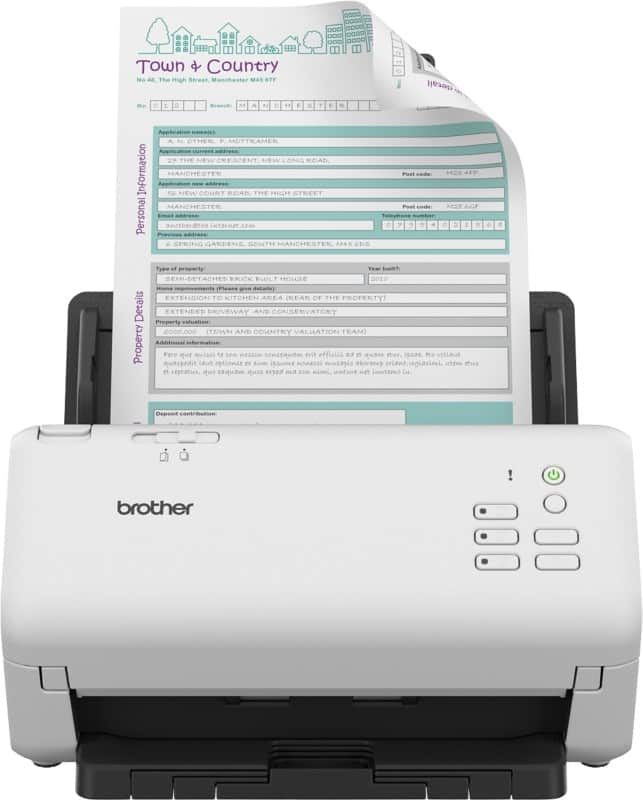 Brother ADS-4300N Scanner Black, White