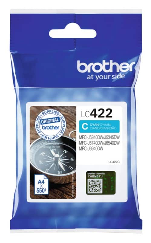 Brother LC422C Original Ink Cartridge Cyan