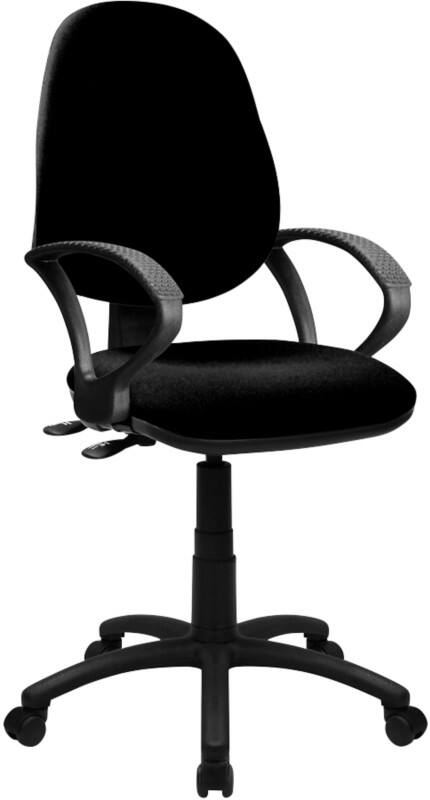 Nautilus Designs Office Chair Synchro Tilt Fabric Fixed Armrest Black 630 x 600 x 1,060 mm