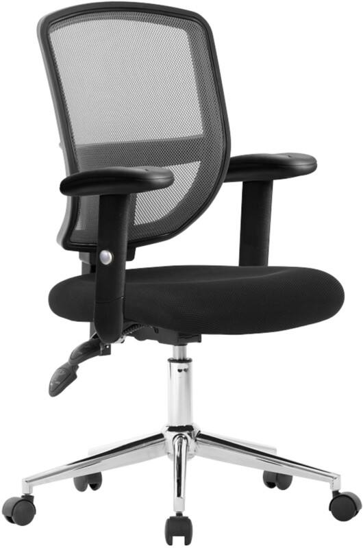 Nautilus Designs Office Chair Permanent Contact Mesh Height-Adjustable Armrest Black 630 x 630 x 1,155 mm