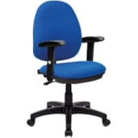 Nautilus Designs Office Chair Fabric Height-Adjustable Armrest Blue BCF/I300/BL/ADT 630 x 535 mm
