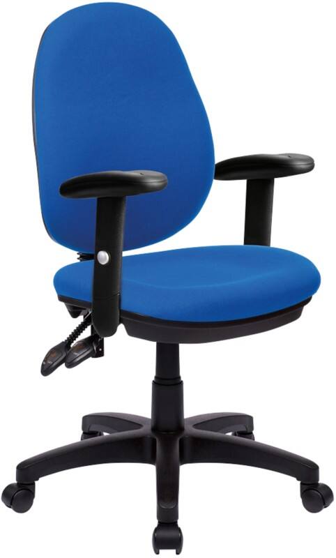 Nautilus Designs Office Chair Permanent Contact Fabric Height-Adjustable Armrest Blue 630 x 600 x 1,060 mm