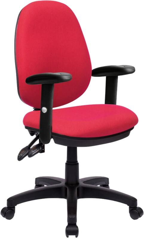 Nautilus Designs Office Chair Synchro Tilt Fabric Height-Adjustable Armrest Red 630 x 600 x 1,060 mm