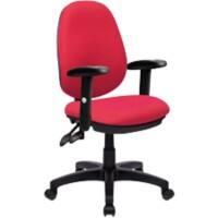 Nautilus Designs Office Chair Synchro Tilt Fabric Height-Adjustable Armrest Red BCF/P606/RD/ADT 630 x 600 x 1,060 mm