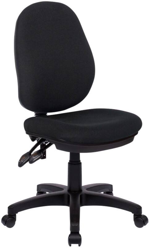 Nautilus Designs Office Chair Synchro Tilt Fabric Without armrest Black 630 x 600 x 1,060 mm