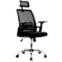 Nautilus Designs Office Chair Basic Tilt Mesh Height-Adjustable Armrest Black BCM/F816/BK 660 x 640 x 1,105 mm