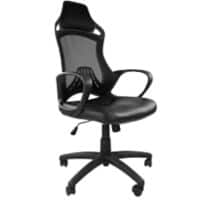 Nautilus Designs Office Chair Basic Tilt Plastic Fixed Armrest Black BCM/G456/BK 660 x 660 x 1,250 mm