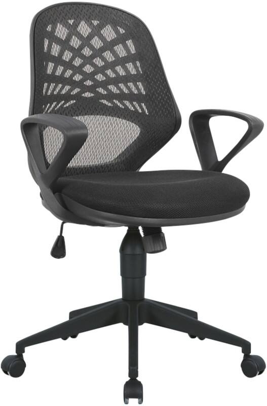 Nautilus Designs Office Chair Basic Tilt Mesh Fixed Armrest Black 630 x 615 x 1,045 mm