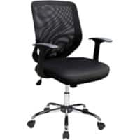 Nautilus Designs Office Chair Basic Tilt Mesh Fixed Armrest Black DPA95ATG/MBK 630 x 650 x 1,020 mm