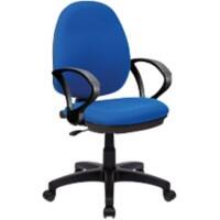 Nautilus Designs Office Chair Fabric Fixed Armrest Blue BCF/I300/BL/A 630 x 535 mm