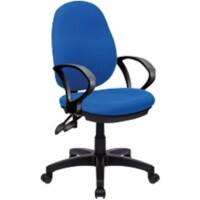 Nautilus Designs Office Chair Synchro Tilt Fabric Fixed Armrest Blue BCF/P606/BL/A 630 x 600 x 1,060 mm