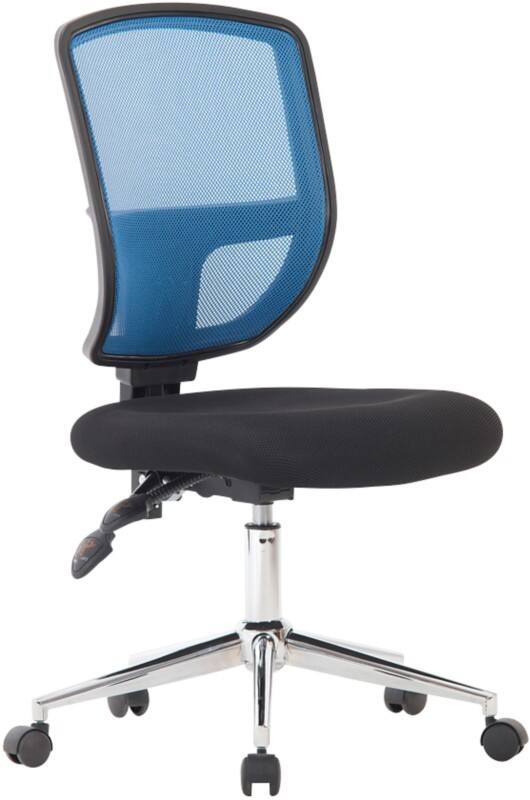 Nautilus Designs Office Chair Permanent Contact Mesh Without armrest Blue 630 x 630 x 1,155 mm