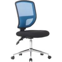 Nautilus Designs Office Chair Permanent Contact Mesh Without armrest Blue BCM/K512/BL 630 x 630 x 1,155 mm
