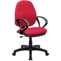 Nautilus Designs Office Chair Fabric Fixed Armrest Red BCF/I300/RD/A 630 x 535 mm